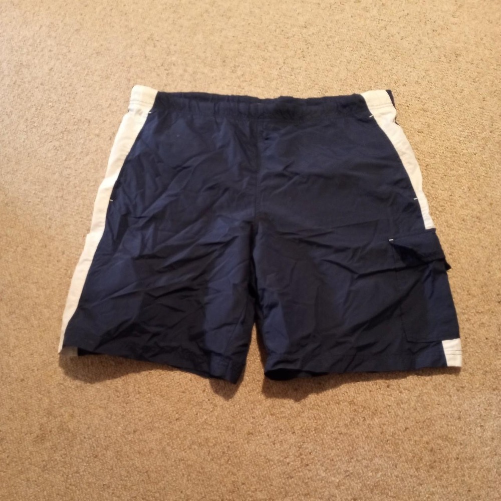 VINTAGE NIKE SWIMMING SHORTS WITH DRAWSTRINGS & POCKETS